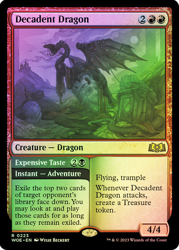 【美品】 DRAGON D3 1400円以上値下げ！ Decadent Dragon // Expensive Taste | Wilds of Eldraine | Star City
