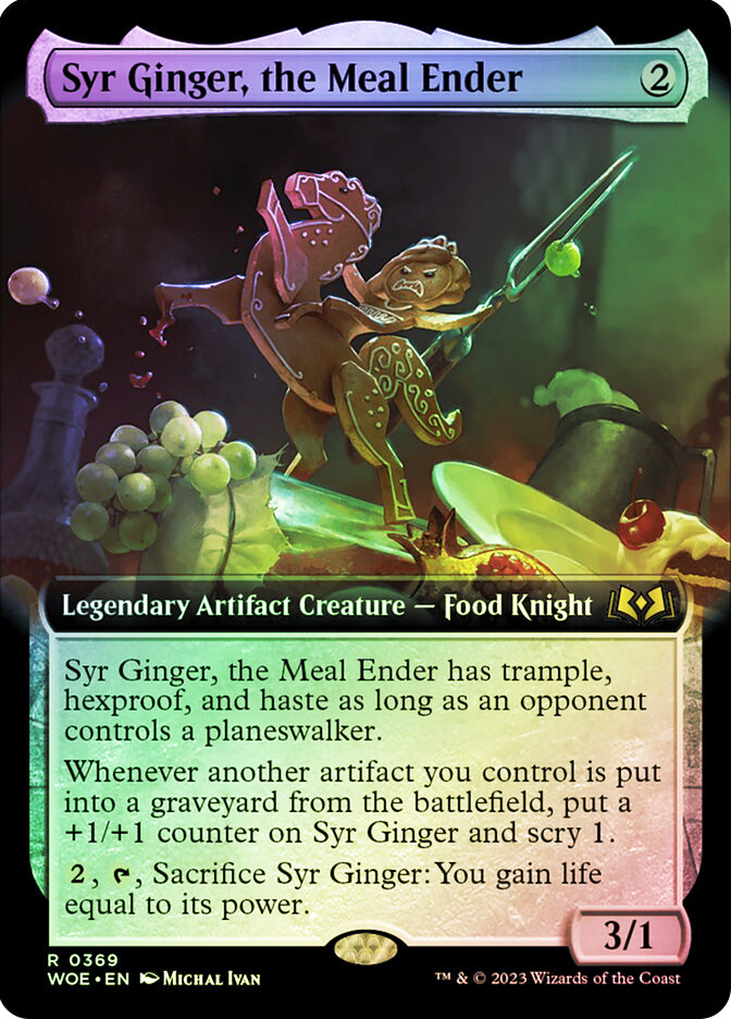 MTG FOIL Syr Ginger, the Meal Ender Extended Art - Wilds of