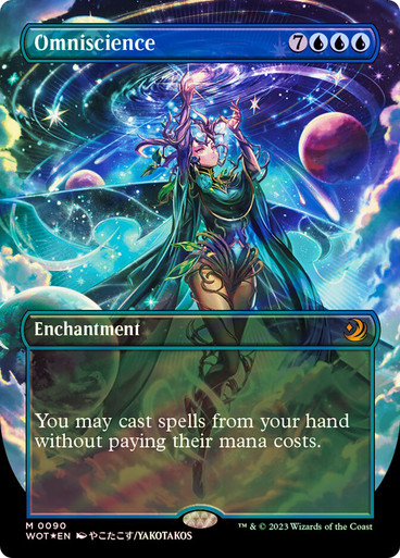 【おとぎ話foil】全知　英語 mtg 全知 英語 おとぎ話foil FOIL)(フルアート)全知/Omniscience