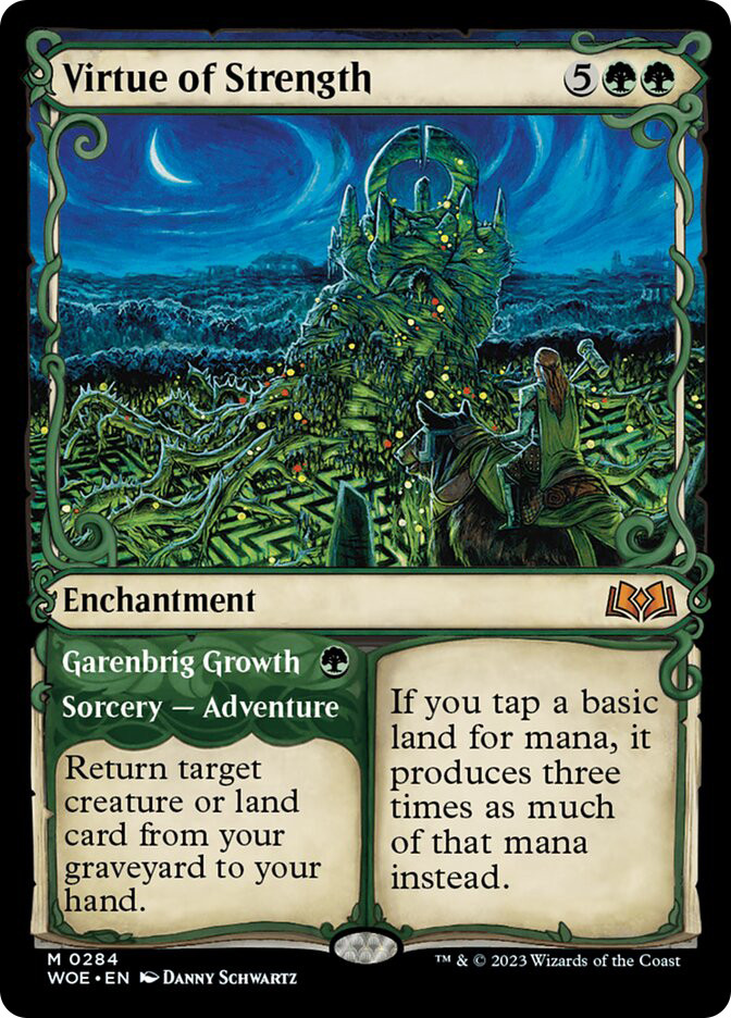 mtg virtue cards of Knowledge // Vantress Visions (Showcase) [Wilds of Eldraine]  TokenMTG You may cast the enchantment later from exile.) Virtue of Loyalty (showcase)