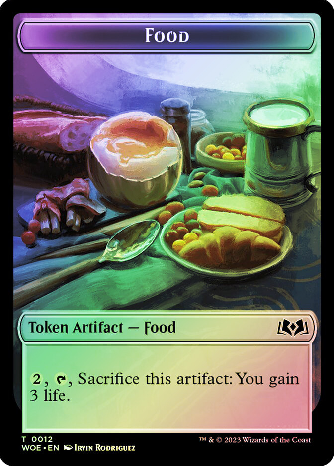 MTG FOIL {Food Token} (#012) // {Human Token} - Wilds of Eldraine #T12T02 |  eBay