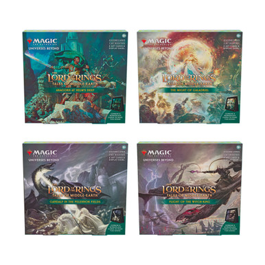 MTG LORD OF THE RINGS HOLIDAY SCENE BOX SET OF 4