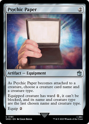 Psychic Paper | Doctor Who Commander | Star City Games