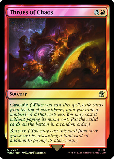 MTG　In the Eye of Chaos　【LEG】 英語 Throes of Chaos | Doctor Who Commander | Star City Games
