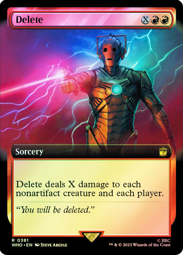 delete mtg card Magic The Gathering - Cancel - Delete | Doctor Who Commander