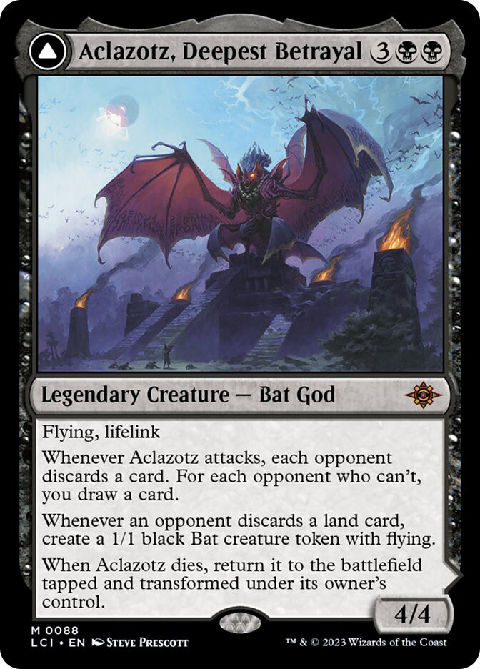 MTG Aclazotz, Deepest Betrayal // Temple of the Dead - The Lost