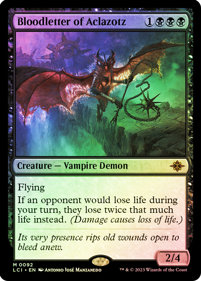MTG FOIL Bloodletter of Aclazotz - The Lost Caverns of Ixalan #092
