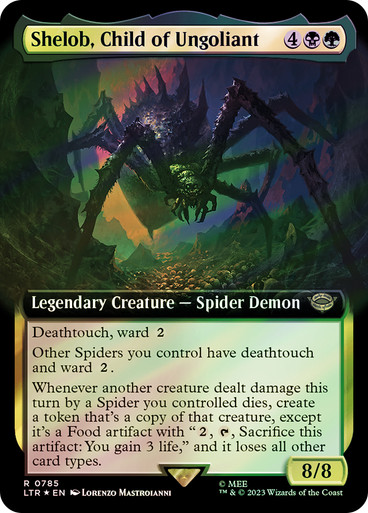 mtg shelob card Shelob, Child of Ungoliant LotR SPIDERS FOOD Magic MTG Custom Commander Deck