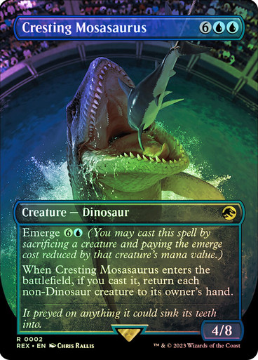 mtg jurassic world emblem cards Savage Order (Borderless) [Jurassic Collection Tokens] —Ian Malcolm Where to find Jurassic World