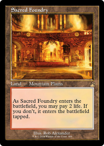 Sacred Foundry (Retro Frame) | Ravnica Remastered - Retro Frame 