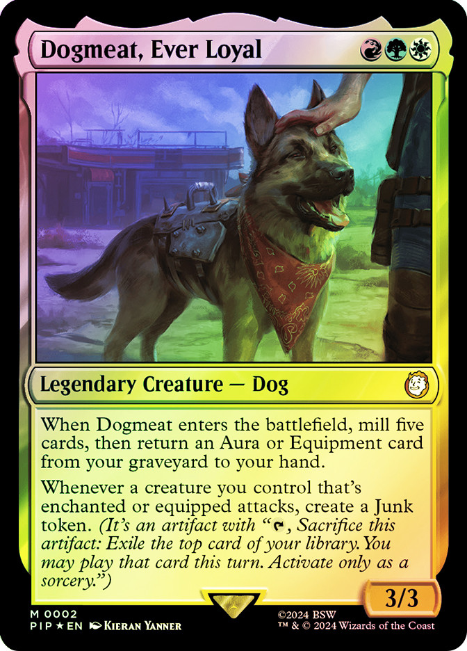 dogmeat mtg card Ultra PRO - Fallout Playmat - Dogmeat, Ever Loyal then this is the deck for you. Dogmeat, Ever Loyal | Universes