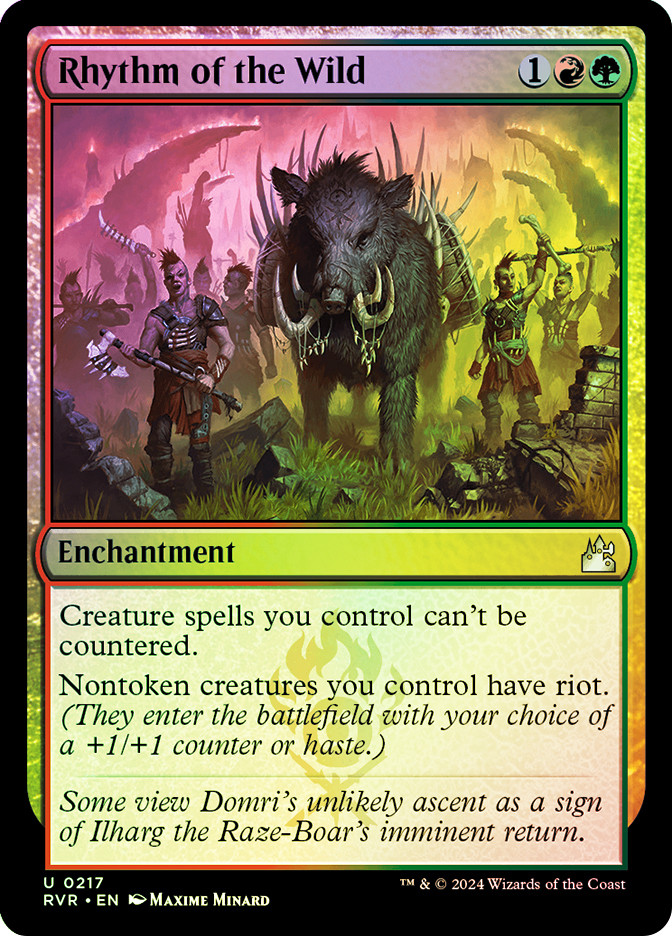MTG FOIL Rhythm of the Wild - Ravnica Remastered #217 | eBay