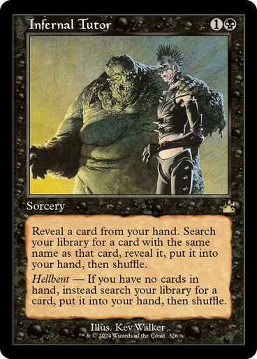 MTG infernal tutor 英語版 二枚セット 冥府の教示者 InfernalTutor326__75914.