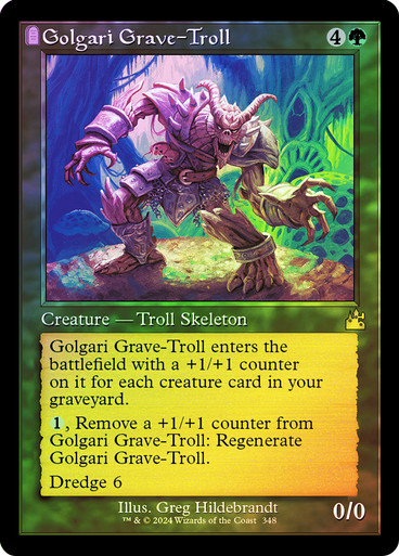 foil  ゴルガリの墓トロール/Golgari Grave-Troll 3枚 Golgari Grave-Troll | Ravnica: City of Guilds - Japanese