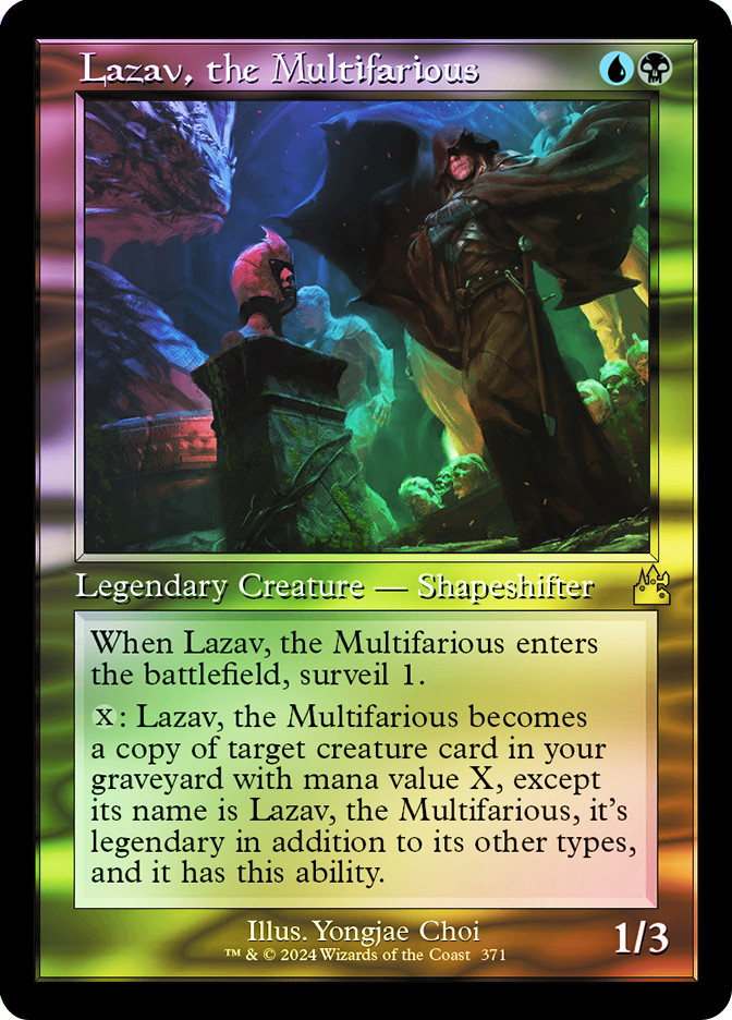 *バラ売り可*   召喚の調べ　RAV英語foil2枚セット MTG FOIL Lazav, the Multifarious Retro - Ravnica Remastered #371
