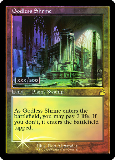 mtg ravnica remastered serialized cards Stomping Ground (Retro) (Serialized) [Ravnica Remastered] mtg ravnica remastered card list