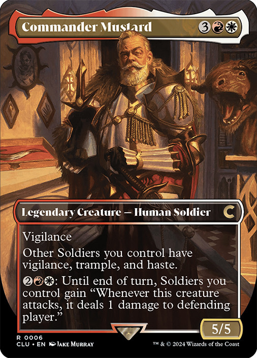 MTG Commander Mustard Borderless - Ravnica: Clue Edition #006