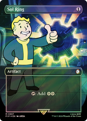Sol Ring - Galaxy Foil Extended Art - Bill & Ogre's Games