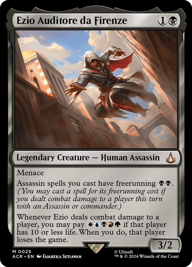 most expensive assassin's creed mtg cards The Assassins Creed (ACR) #25 Illustrated by Fajareka Setiawan Magic Most Expensive Universes Beyond Assassin's