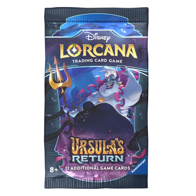 ursula returns booster box - Lorcana Chapter 4 Add more glimmers to your crew with Ursulas Return booster packs filled with 12 randomized cards Disney - Lorcana TCG -