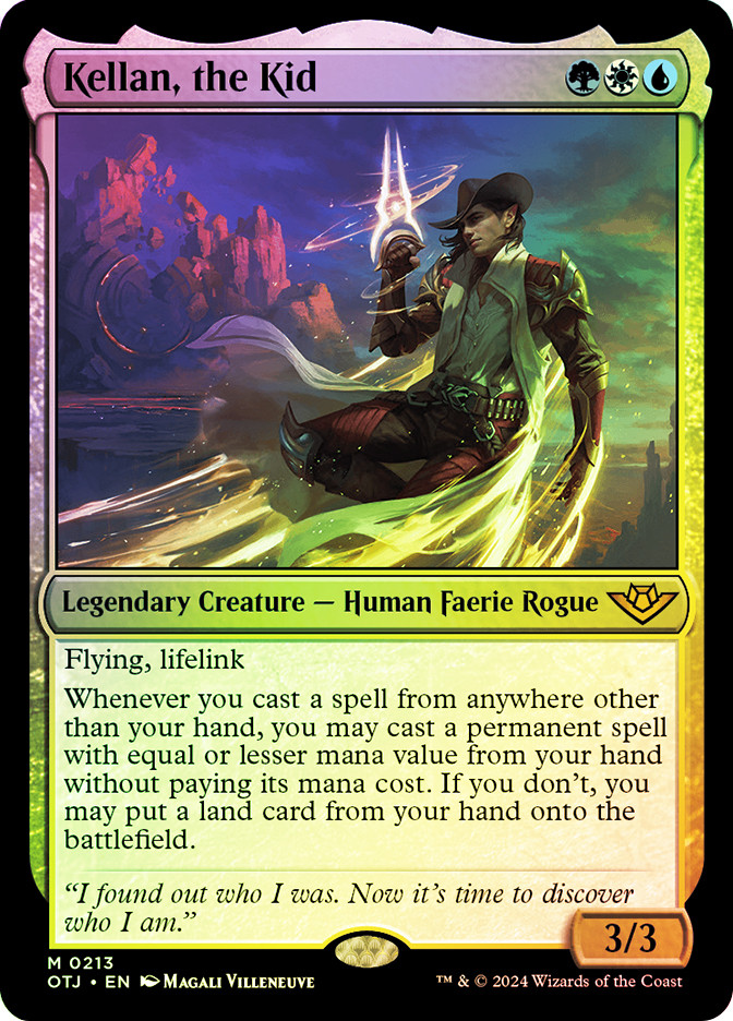 MTG FOIL Kellan, the Kid - Outlaws of Thunder Junction #213 | eBay