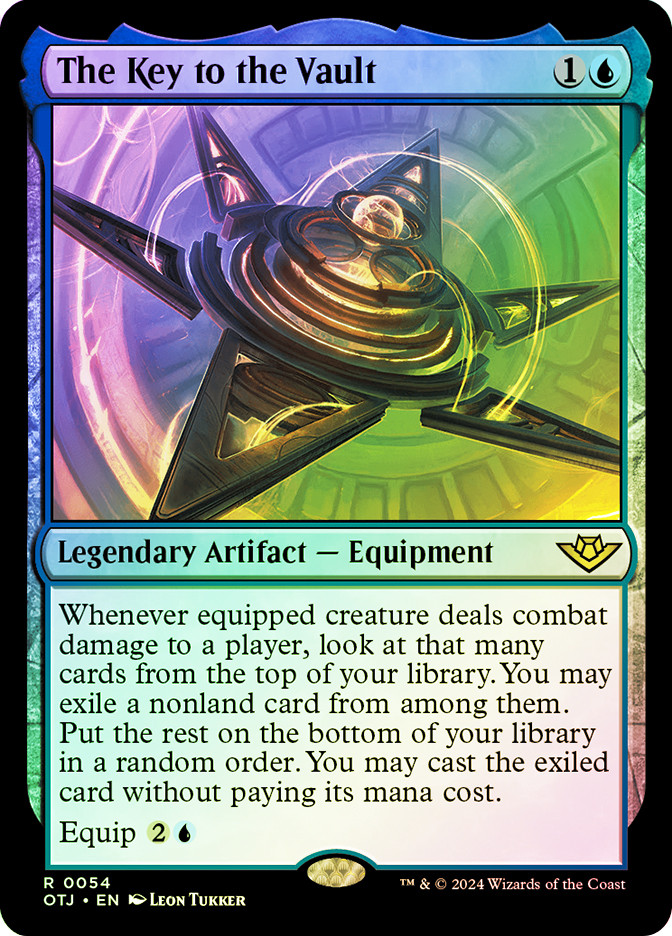 MTG FOIL The Key to the Vault - Outlaws of Thunder Junction #054