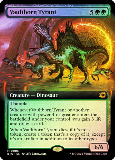 Vaultborn Tyrant (#085) (Extended Art) | The Big Score