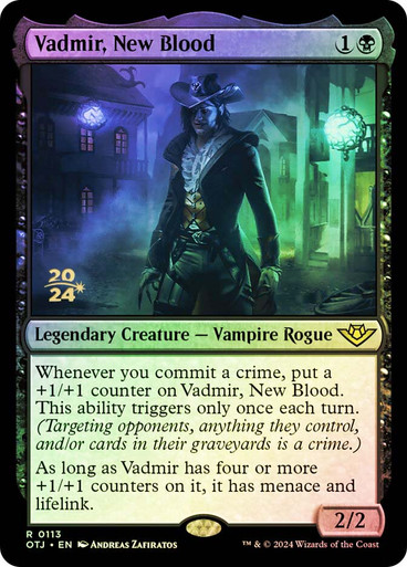 Vadmir, New Blood (Prerelease) (Outlaws of Thunder Junction