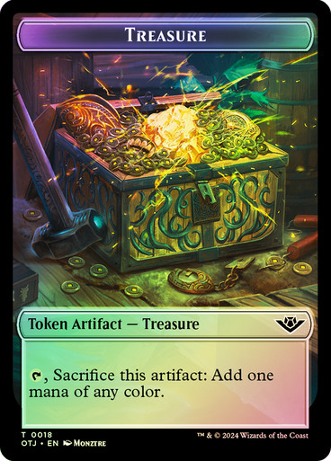 Treasure Token} // {Zombie Rogue Token} | Outlaws of Thunder