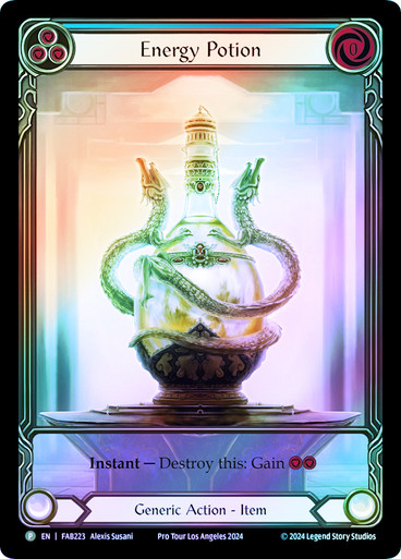 貴重・美品！Energy Potion プロモ　cold foil fab Energy Potion - FAB223 - Flesh and Blood: Promo Cards - Flesh and