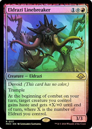 mtg mh3 eldrazi cards Magic: The Gathering Modern Horizons 3 Commander Deck Incursion (100-Card Deck, 2-Card Collector Booster Sample Pack + Accessories) : Toys & Games where X is the number of Eldrazi you control.rareCreature EldraziFrom the Magic Eldrazi Linebreaker - 117 R