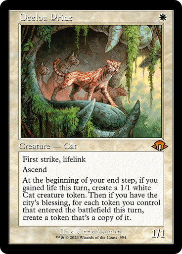 MTG オセロットの群れ/Ocelot Pride ボーダレス foil 英語 Ocelot Pride (Retro Frame) | Modern Horizons 3 - Retro Frame