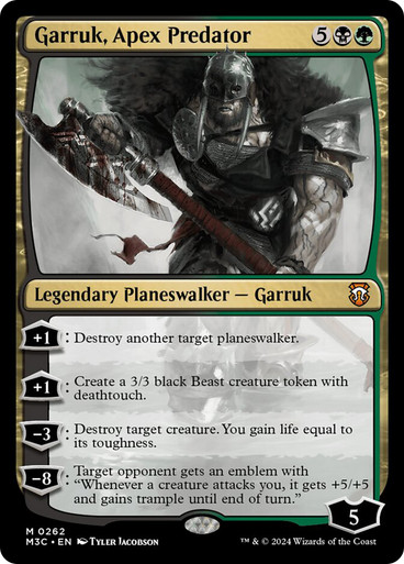 頂点捕食者、ガラク/Garruk，Apex Predator+トークン 2つまで マジックザギャザリング mtg 灯争大戦 ミシックエディション Mythic Edition B