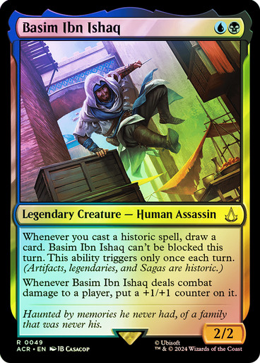 basim mtg card Basim Ibn Ishaq | Assassin's Creed