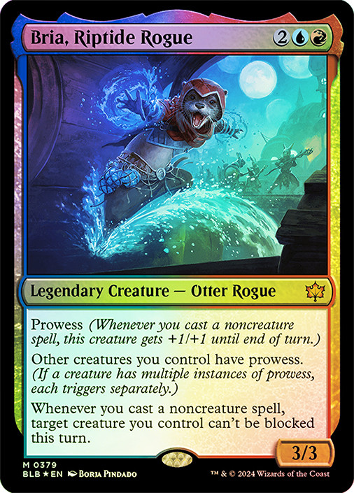 MTG　foil英語　山　アーティストプルーフ　ERICA WILLIAMS MTG FOIL Bria, Riptide Rogue - Bloomburrow #379 | eBay
