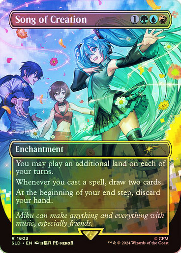 歌の申し子、ミク/Miku, Child of Song Signed F J Child of Alara (Miku, Child of Song) (Hatsune Miku) | Secret Lair