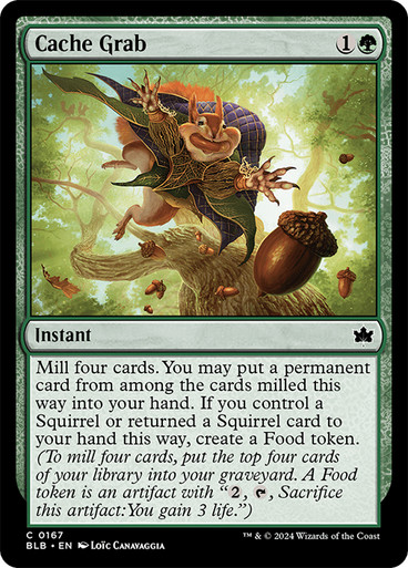 card cache mtg Grab 0167 Foil Bloomburrow BLB Magic The Gathering S3256* Then if you have more life than an opponent Cache Grab (BLB) #167 |