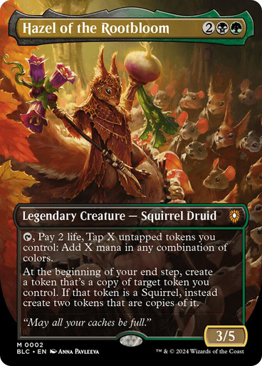 Hazel of the Rootbloom (Borderless) | Bloomburrow Commander