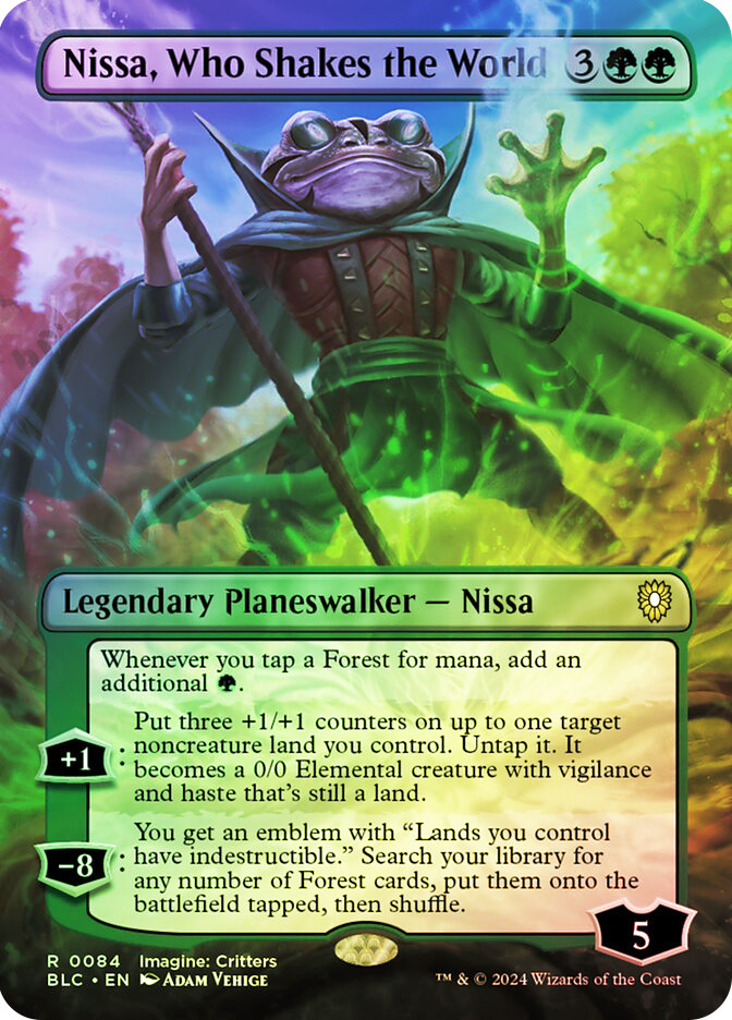 レイズドFoil 世界を揺るがす者、ニッサ　英語 世界を揺るがす者、ニッサ (Nissa, Who Shakes the World