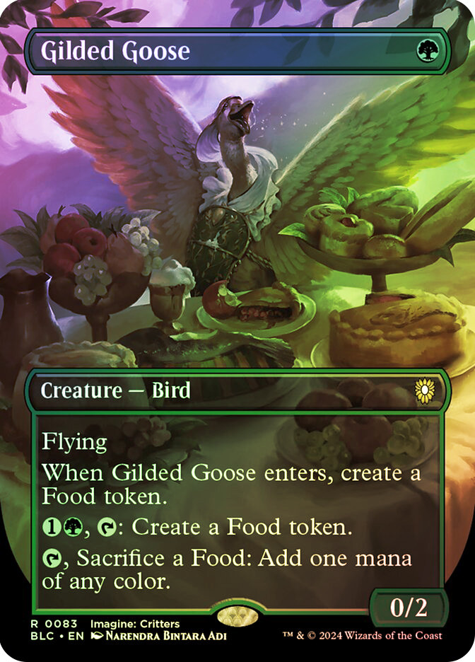 mtg goose cards THE MOTHER you may sacrifice a Food Gilded Goose (BLC) #83 |