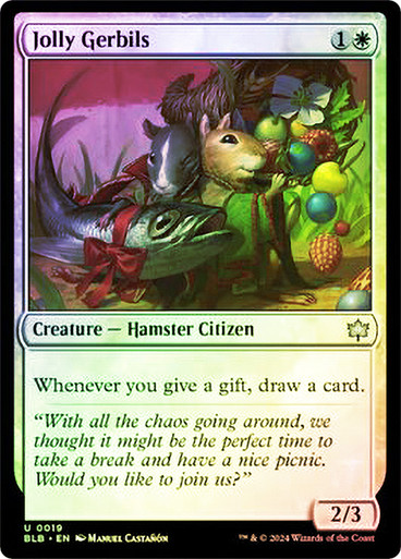 hamster mtg cards Jolly Gerbils | Bloomburrow Puuuurrfect. <3 #ButtKickinForJustice #MTGDND #MTGDND