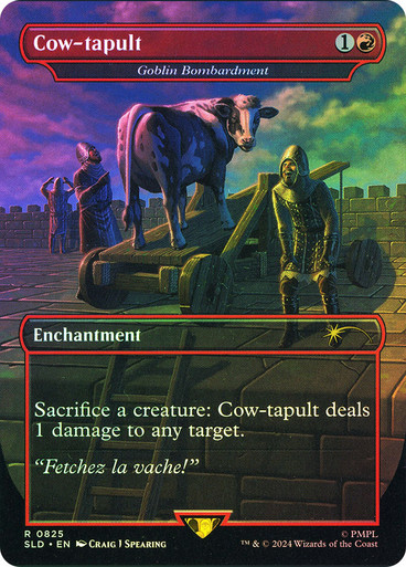 FOIL)(0825)Cow-tapult // ゴブリンの砲撃/Goblin Bombardment
