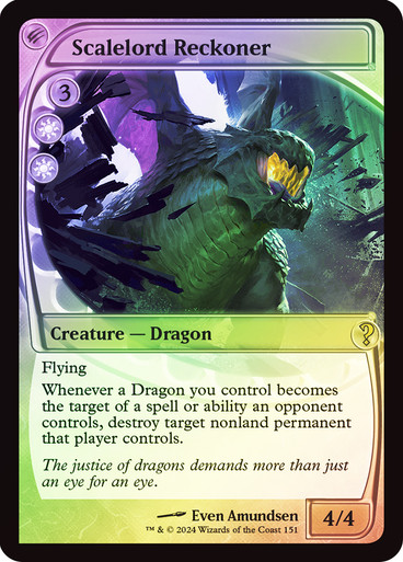反攻する鱗王 Scalelord Reckoner foil ScalelordReckoner__82669.