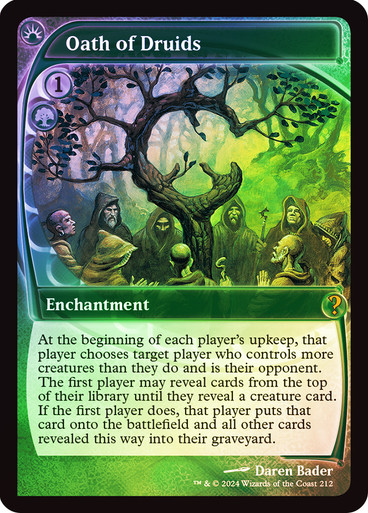 Foil】《ドルイドの誓い/Oath of Druids 英語 en Oath of Druids | Mystery Booster 2 | Star City Games