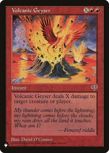 MTG Volcanic  その2 Volcanic Geyser | Planeswalker Symbol Reprints | Star City Games