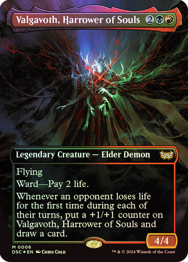 valgavoth card sleeves Ultra Pro 100 count - Magic the Gathering Duskmourn Valgavoth, Harrower of Souls |