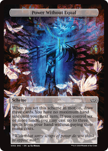 mtg power equal to cards in hand Power Without Equal | Duskmourn: House of Horror Commander