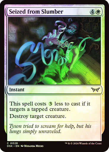 MTG 欺瞞　幽愁　セット　タッツミー SeizedFromSlumber__90753.