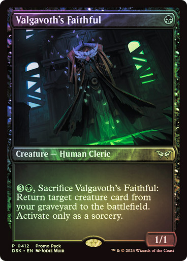 Valgavoth's Faithful (Promo Pack) (Duskmourn: House of Horror