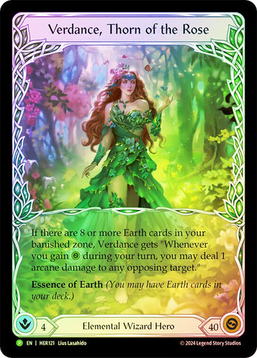 Verdance, Thorn of the Rose 【Cold Foil】 Verdance, Thorn of the Rose (Marvel) | Rosetta | Star City Games